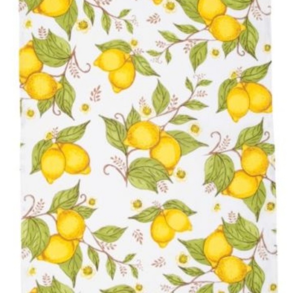 NOW DESIGNS Set of 2 Lemons Checks Tea Towels NWT - Picture 3 of 3